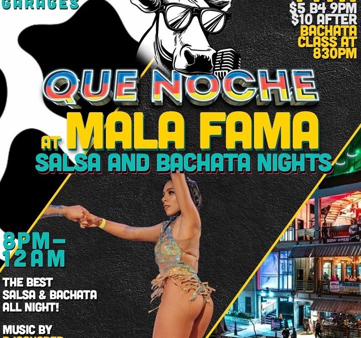 Que Noche At MALAFAMA – Salsa And Bachata Nights, 14th Jan, 8 pm to 12 am