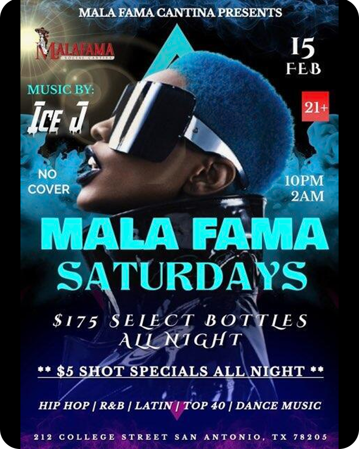 MALA FAMA SATURDAYS – The Ultimate Saturday Night Experience!