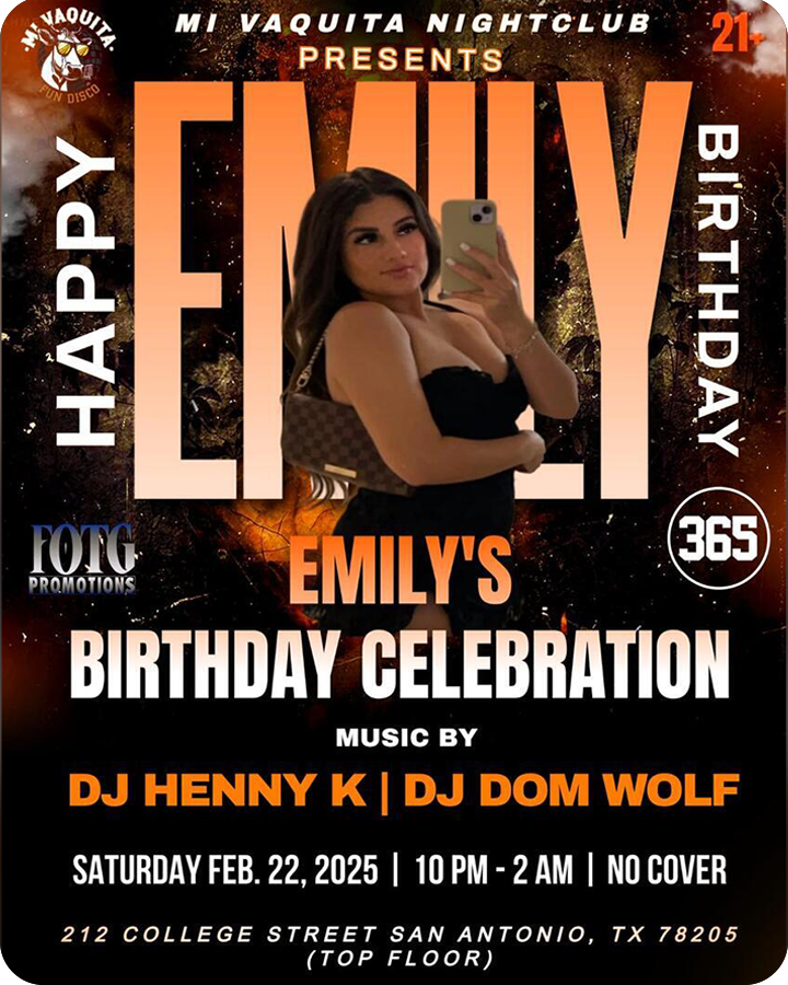 Emily’s Birthday Celebration at Mi Vaquita Nightclub!