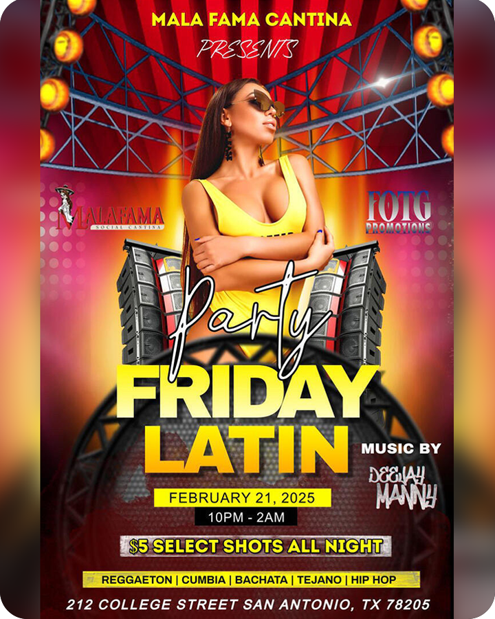 Friday Latin Party at Mala Fama Cantina
